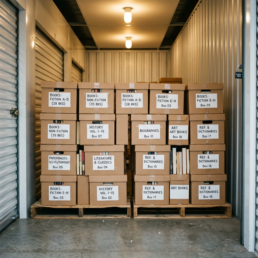 How to Store Books in Storage Unit?