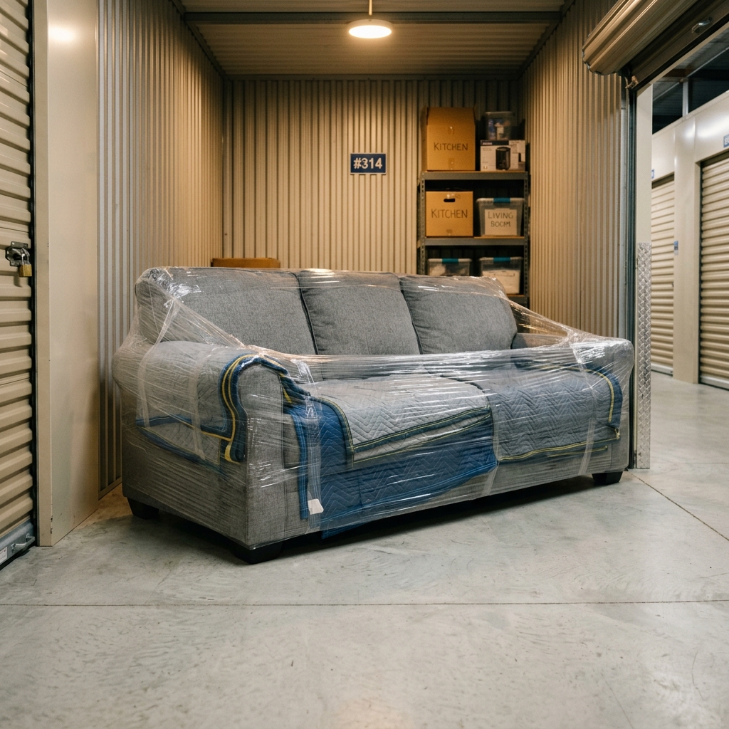 How to Store a Couch in a Self-Storage Unit?