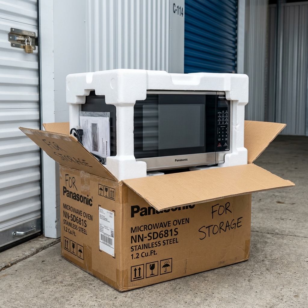 How to Store Microwave in Storage Unit?