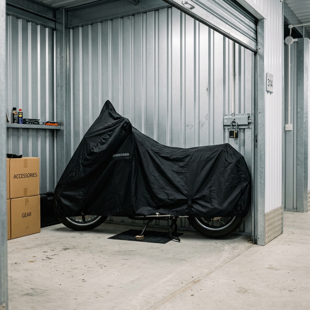 How to Store Motorcycle in Storage Unit?